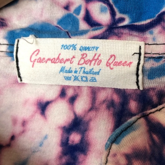 Gaerabert BOHO Queen TieDye Swing Tunic made in Thailand M/L - Picture 10 of 11